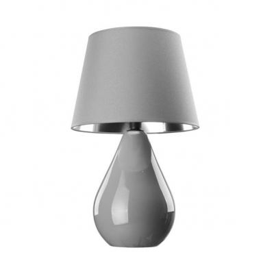 TK-Lighting lampa stołowa Lacrima E27 szara 5455 (5455)